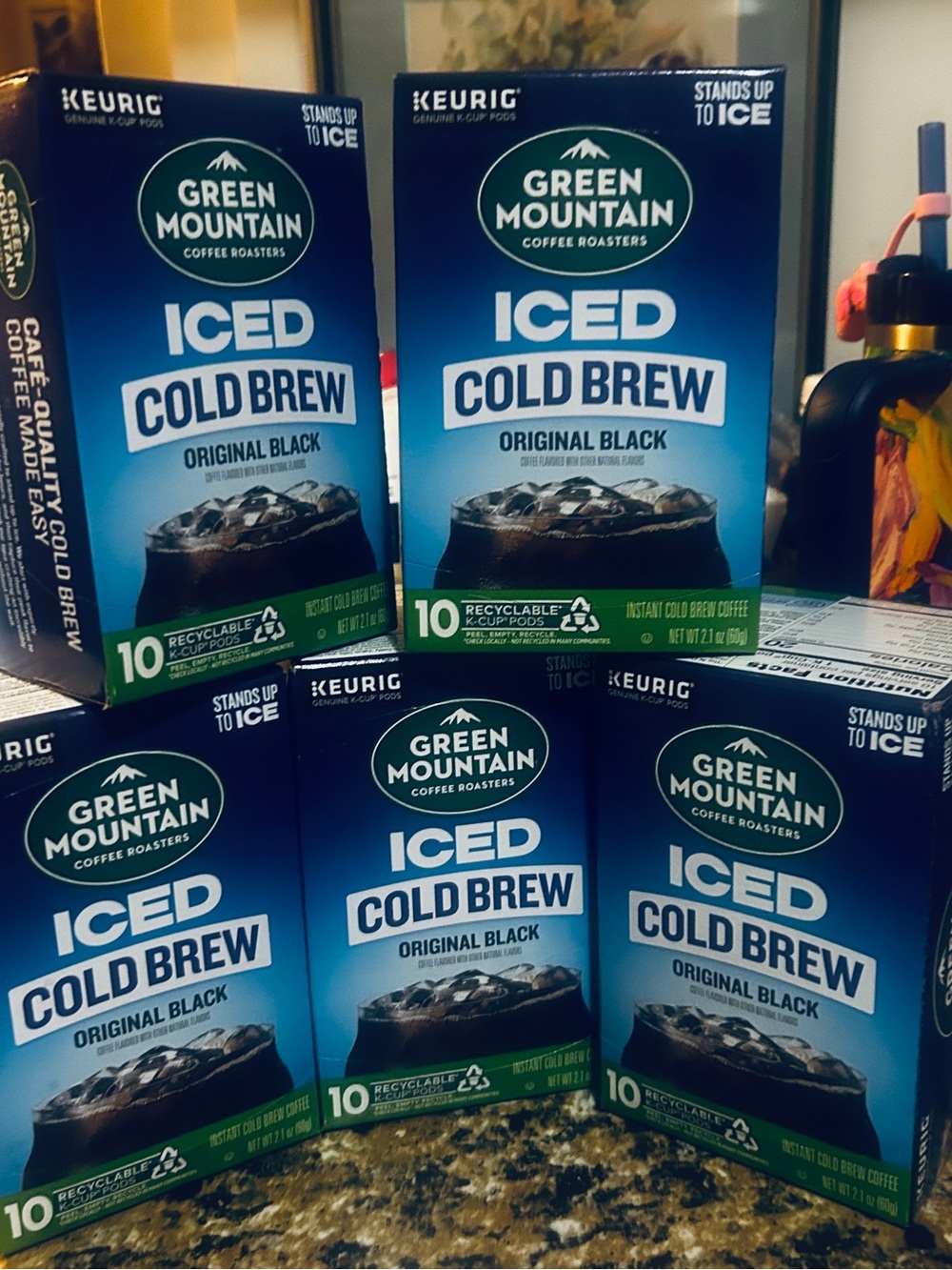Green Mountain Iced Coffee Cold Brew Original Black - K Cup Kuerig 5 boxes of 10